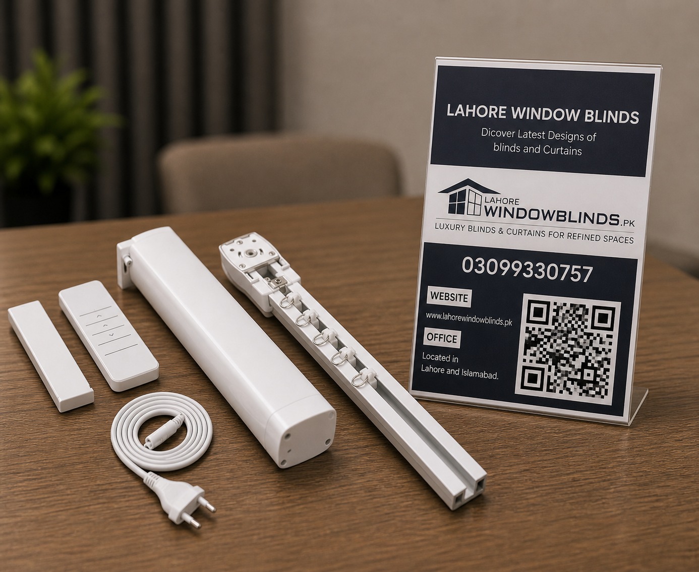 Curtain Motor 100kg with 10RFT Track - Image 2